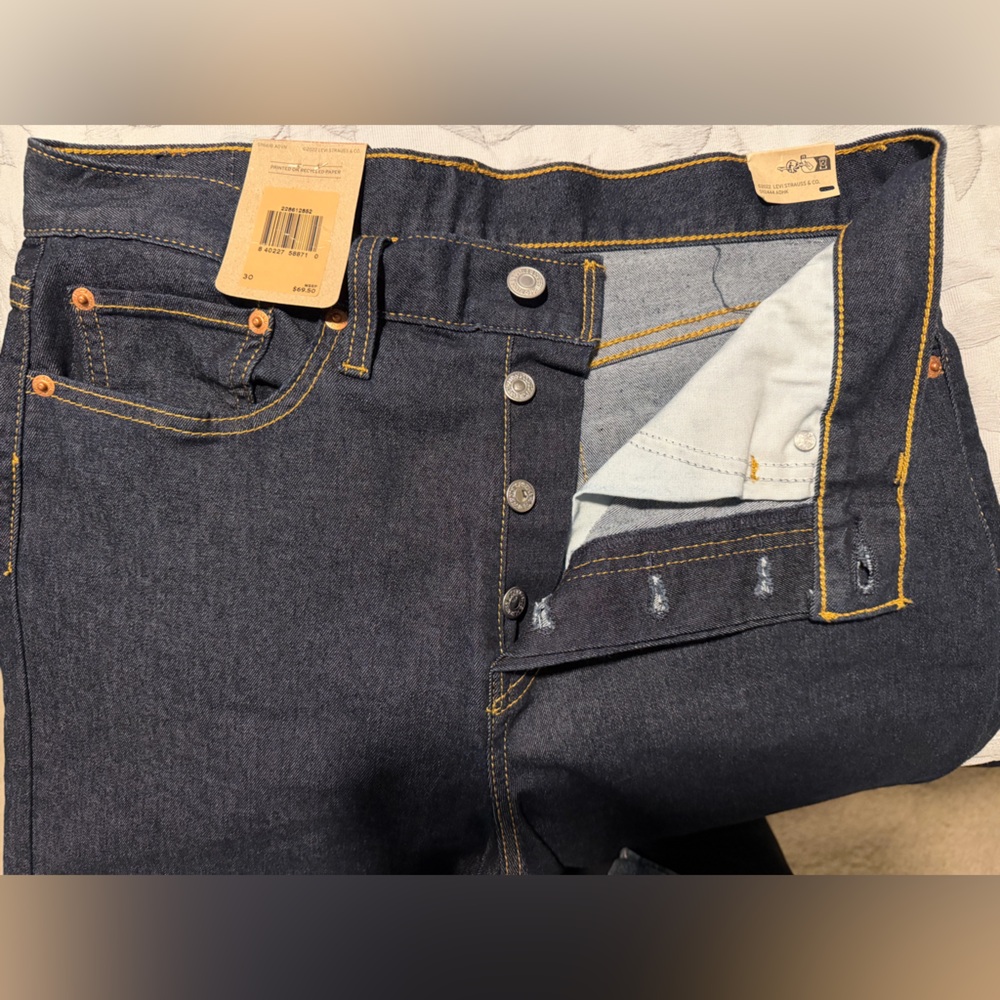 045 Levi's Women's Wedgie fit High Rise Dark Indigo Jeans Sz 30 Denim